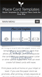 Mobile Screenshot of placecardtemplate.com